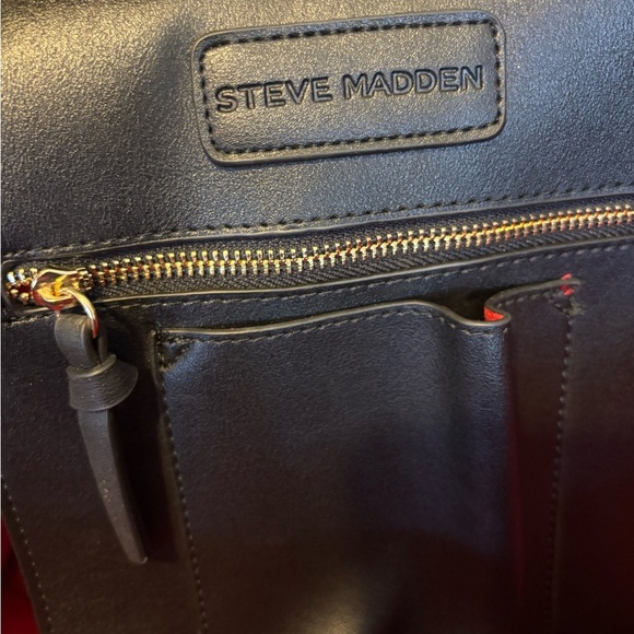 👜 Steve Madden Black Leather Bag 👜 - Picture 5 of 11